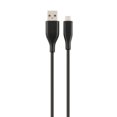 thumbnail image 1 of Câble plat de charge et de<br>synchronisation USB-A vers Micro USB de 1,2 m (4 pi) blackweb, 1 of 4