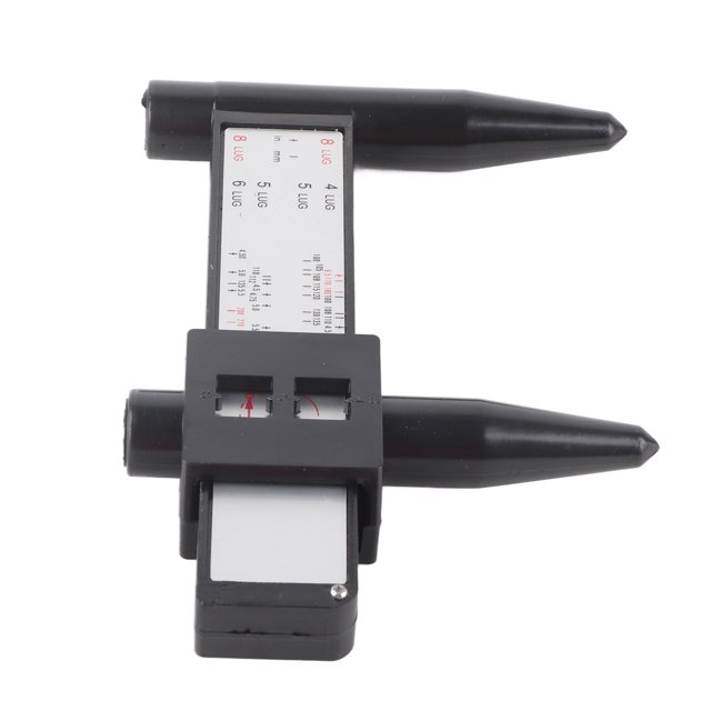 Wheel Rim Gauge, Car Wheel Rim Bolt Pattern Sliding Measuring Gauge Tool PCD Ruler 4 5 6 8 Lug Wheel Rim Bolt Pattern Gauge