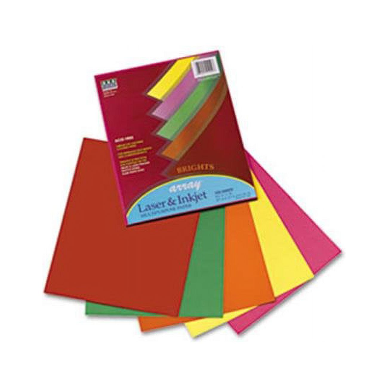 Pacon 101049 Array Colored Bond Paper  20lb  Letter  Assorted  100 Sheets/Pack