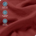 thumbnail image 2 of Bare Home Washed Sheet Set - Premium 1800 Collection - Deep Pocket - 4 Piece - King, Rosewood, 2 of 6