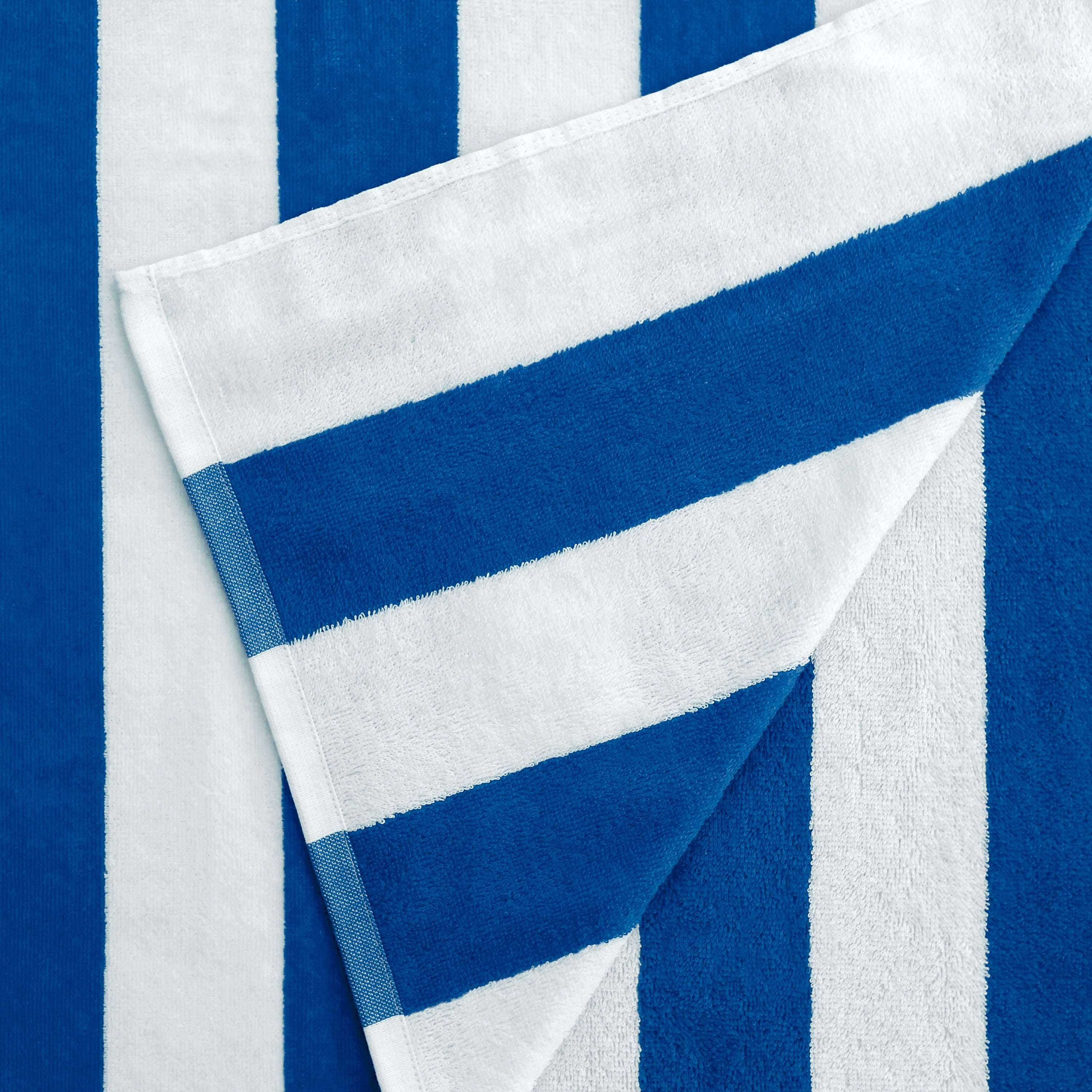 Mainstays Cabana Stripe Decorative Beach Towels, 4-Pack, Blue