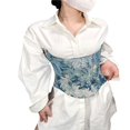 thumbnail image 2 of Vintage Corset for Women with Floral Pattern Back Straps, 2 of 9
