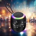 thumbnail image 1 of Meitianfacai Portable Bluetooth Speaker with Colorful Light，HiFi Stereo Sound, Wireless,Waterproof,6 H Playtime, Loud Sound, TF Card Support, for Home/Party/Outdoor/Beach, Birthday Gift for Men Women, 1 of 8