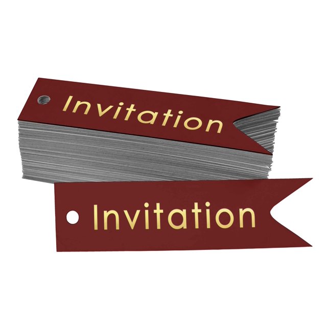 Inkdotpot Real Gold Foil Invitation Party Tags Favor Hang Paper Tags 100 Pieces