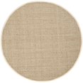 thumbnail image 1 of Safavieh Natural Fiber Collection NF114J Basketweave Natural and Ivory Seagrass Round Area Rug (10' Diameter, 1 of 2