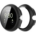 thumbnail image 1 of KOMI Screen Protector Compatible with Pixel Watch 2/Google Pixel Watch Case,Hard PC Anti-Scratch Bumper Protector Case Shock-Proof Bezel Protective Shell for Google Pixel Watch Cover, Black, 1 of 5