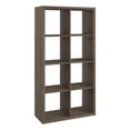 thumbnail image 1 of ClosetMaid Bibliothèque Décorative à Dos Ouvert Organisateur de Rangement à 8 Cubes, Gris Graphite, 1 of 5