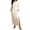 Beige, variant on Elvqul Summer Dress for Women Formal Crewneck Pullover Sleeveless Solid Maxi Dress for Women Black