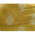 thumbnail image 4 of oneOone Georgette Viscose Fabric Leaves & Floral Block Decor Fabric Printed BTY 42 Inch Wide, 4 of 4