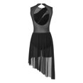 thumbnail image 2 of RUNQHUI Costume de Danse Lyrique pour Femmes Robe de Patinage Sans Manches en Chiffon Fluide Noir TG, 2 of 7