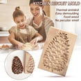 thumbnail image 2 of (2-Pack) Rinsvye Diy Baking Moulds Wooden Bewitched Collectibles Cookie Moulds Embossing Winter Cookie Boxes Craft Decorative Baking Tools Rabbit Cookie Jar for Christmas Thanksgiving Christmas Kitc, 2 of 7