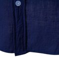 thumbnail image 5 of 2025 New Men's Solid Color Cotton Linen Long Sleeve Shirt, 5 of 5