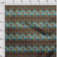 thumbnail image 3 of oneOone Georgette Viscose Brown Fabric African Aztech Sewing Material Print Fabric By The Yard 42 Inch Wide, 3 of 4