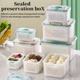 thumbnail image 1 of Plastic Storage Box Kitchen Storage Box Storage Box with Lock Refrigerator Fresh Keeping Box Household Food Storage Box Kitchen Multi Layer Portable Run Away Box Food Grade Plastic Fresh Keeping, 1 of 1