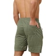 thumbnail image 2 of Plebaso Men's Athletic Shorts Casual Drawstring Quick Dry Running Shorts Lightweight with Zipper Pockets, 2 of 6