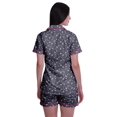 thumbnail image 4 of Moomaya Pyjama pour Femmes Imprimé, Ensemble Deux Pièces à Col Cranté avec Short, 4 of 6