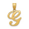 thumbnail image 1 of 14K Yellow Gold G Script Initial Pendant, 1 of 3