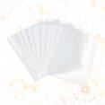 thumbnail image 4 of MasteelfCA 100pcs Sheet Protectors Clear Design A4 11 Hole Paper Cover Loose Leaf Protector Paper File Protect Bag (Thicker 8C for Important Document), 4 of 7