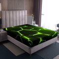 thumbnail image 4 of Erosebridal Modern Abstract Sheet Set Full, Striped Gemoetric Bedding Sets Full Size, Minimalst Decor, 4pcs, 4 of 7
