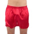 thumbnail image 1 of Intimo Mens Classic Silk Boxers, Red, Medium, 1 of 4