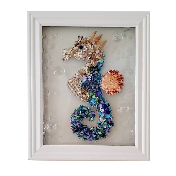 Sea Glass Art Kit 2024 Sea Glass Art Kits For Adults Resin Beach Art Kit Sea Glass Art & Craft Kit Sea Glass Art Photo Frame For () Holiday Crafts Adults Color by Number Canvas for Kids Painting