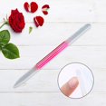 thumbnail image 3 of Dual Ended Glass Cuticle Pusher Reusable Precision Filing Etched Surface Washable Cuticle Trimmer Nail File for Nail Salons Home Women Pink, 3 of 6