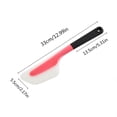 thumbnail image 3 of Translucent Red Large Size Stirring Silicone Scraper Baking Butter Spatula Cake Spatula Delicate Baking Tool, 3 of 4