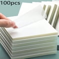 thumbnail image 2 of LNGOOR 100pcs Transparent Posted It Sticky Note Pads Notepads Journal School Stationery Office Supplies, 2 of 7