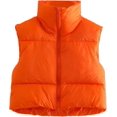 thumbnail image 1 of ORUYROP Veste Courte à Col Montant avec Fermeture Éclair pour Femmes, 1 of 6