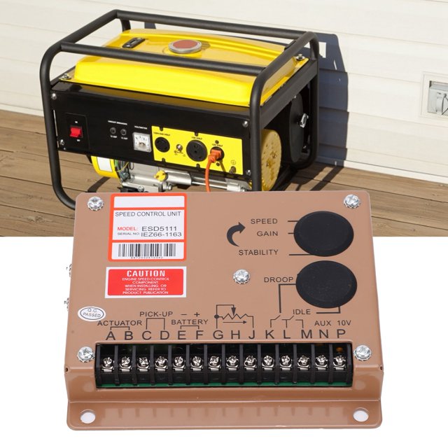 ESD5111 Régulateur Électronique de Vitesse du Moteur, DC 12V 24V Haut Générateur Module de Contrôle de Vitesse de Groupe Électrogène, 5in Générateur de Vitesse, Contrôle Fermé Complet, Vertical