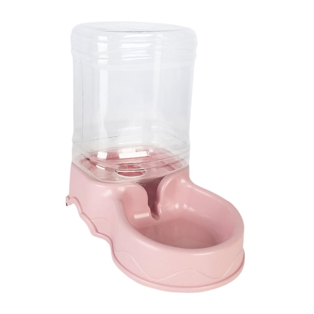Tachiuwa Cat Dog Food Dispenser 3.5L Automatic Pet Feeder for Puppy Rabbit Small Dogs Water Dispenser Pink