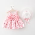 thumbnail image 2 of Robes pour Bébé Sans Manches, Robes Tutu, Robe d'Été pour Fille avec Chapeaux, 2 Pcs, Robe de Plage pour Tout-Petit 12-110, 2 of 9