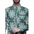 thumbnail image 2 of BESTMAN Chemise Décontractée Imprimée pour Hommes Coupe Ajustée à Boutons Manches Longues, 2 of 5