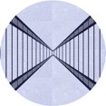 thumbnail image 1 of Ahgly Company Tapis Rond Lavable en Machine Intérieur Transitionnel Bleu Lavande, 8 Pieds Rond, 1 of 7