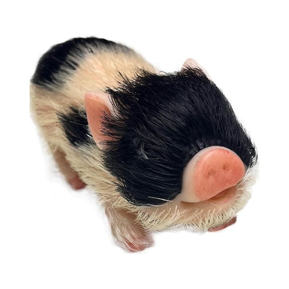 Novelty Funny Toy, Practical Joke Toys Prank Gag Toys Gifts, Lifelike Mini Pig Doll 5 Inch Full Soft Reborn Doll Mini Lifelike Newborn Cute Realistic Real Toddler Pig Toy Without Toy Accessories