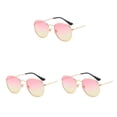 thumbnail image 2 of Redempat Fashionable Polarized Lens Small Frame Sun Glasses For Trendy Style gold pink yellow C15 3Set, 2 of 6