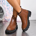 thumbnail image 1 of Styesk Bottes pour Femmes Mode Bottes Mi-Mollet pour Femmes Décontractées Bout Rond Bottes Confort Chaussures Décontractées Bottes de Travail pour Femmes, 1 of 9