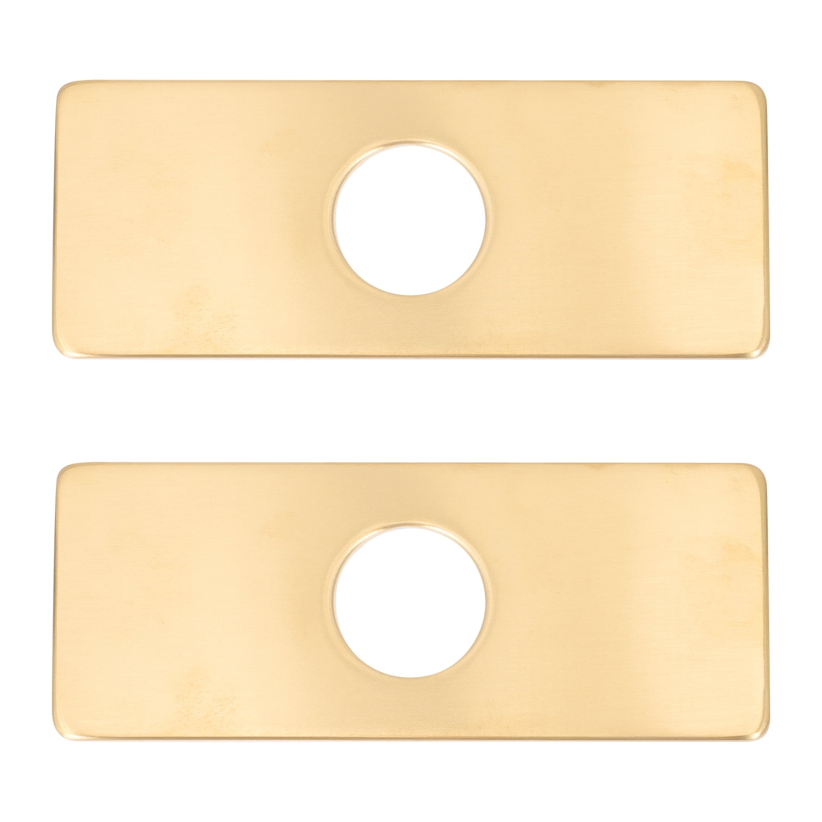 Shisuyan Stainless Steel Deck Plate Golden 2Pcs 6.3X2.5In