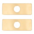 thumbnail image 1 of Shisuyan Stainless Steel Deck Plate Golden 2Pcs 6.3X2.5In, 1 of 8