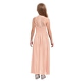 thumbnail image 3 of Aiihoo Robe Barboteuse à Paillettes et Perles pour Filles, une Épaule, Chiffon Froncé, Mariage, Demoiselle d'Honneur, Fleurs, Rose, 12, 3 of 7