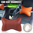 thumbnail image 2 of CARTTOU Car Seat Headrest Car Interior Pu Leather General-Purpose Breathable Car Bone Pillow Backrest, 2 of 7