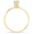 thumbnail image 3 of 14k Yellow Gold 1/5ct Round Solitaire Diamond Engagement Ring Brilliant Cut, 3 of 4