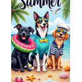 thumbnail image 3 of Bright Colors Hello Summer Dog Banner Tropical Design Beach Theme for Summer Party Outdoor Decoration Beach Events, 3 of 3