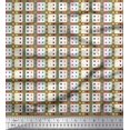 thumbnail image 1 of Soimoi Cotton Voile Fabric Geometric Check Print Sewing Fabric Yard 42 Inch Wide, 1 of 3
