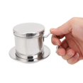 thumbnail image 3 of Coffee Pot, Hand Drip Leaking Pot Hand Brewed Coffee Pot Drip Filter Cup Reusable Stainless Steel with Circular Plate Water Separator for Home Kitchen Office Restaurant, 3 of 7