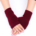 thumbnail image 5 of Women Protection Arm Warmer Long Fingerless Stretchy Gloves Sleeves Mittens, 5 of 5
