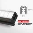 thumbnail image 4 of MYFAMIREA 13Ft(4M) Car Door Edge Guards U Shape Edge Trim Rubber Seal Protector Rubber Car Door Protector Car Protection Door Edge Anti-Collision Rubber Clips Fit for Most Car, 4 of 4