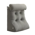 thumbnail image 2 of BKER Reading Bed Resting Pillow Arc Shaped Raised Backrest Headrest Shaped Modern Cushion Supporting Reclining Pillow Used For Decorating Sofas Beds And Windows 45x55cm, 2 of 4