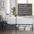 thumbnail image 5 of SGI Bedding 11 Inch Pleated Bed Skirt | Microfiber Bed Skirt | Fade Resistant, Wrinkle Free, Anti-static, Decorative, Extra Storage Space, Clutter-Free | Full, Dark Gray, 5 of 5
