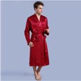 thumbnail image 2 of Fjucha Robes Cotton Bathrobes for Mens Soft Lightweight Unisex Bath Robes M-2XL, 2 of 9